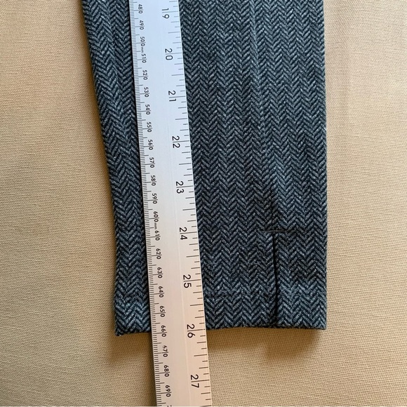 Soft Surroundings Gray Herringbone Leggings Womens S Pull-On Pockets 26" Inseam - Picture 10 of 13